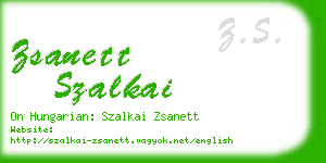 zsanett szalkai business card